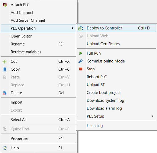 Uploading Of Program To A PLC - Idekit